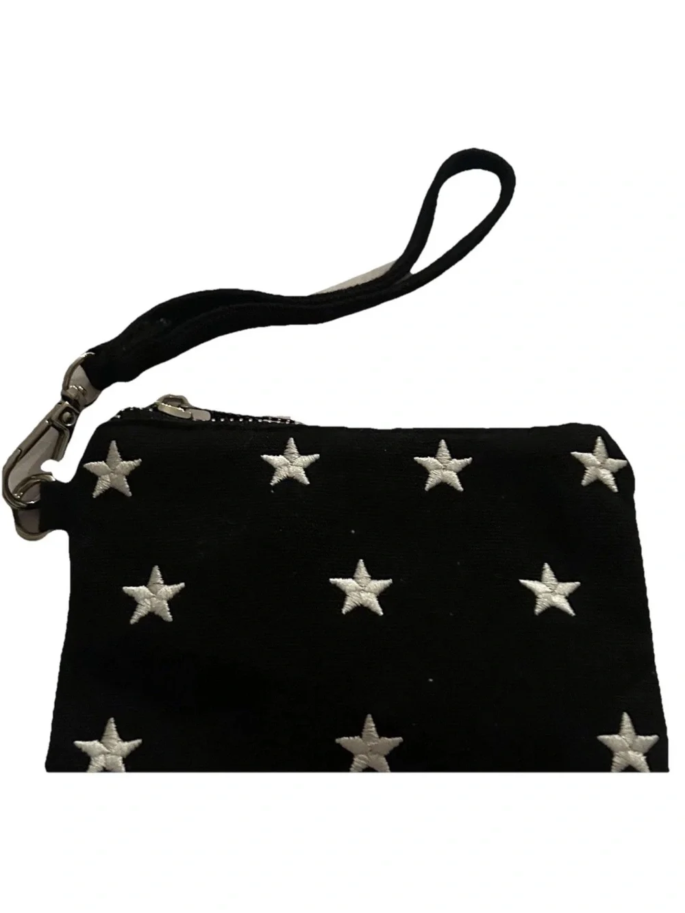 New Madden Girl Wristlet or Clutch Blue with White Stars made in Cambodia